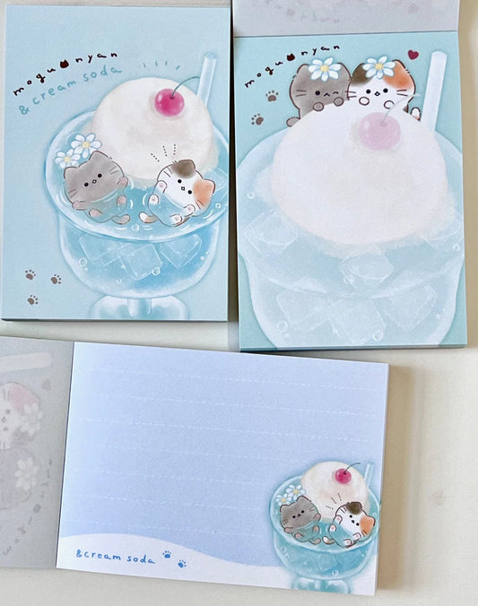 Cat Cream Mini Notepad