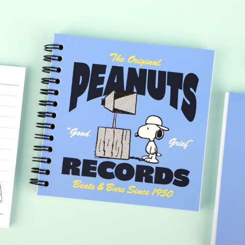PEANUTS SNOOPY SQUARE SIDE-BOUND NOTE