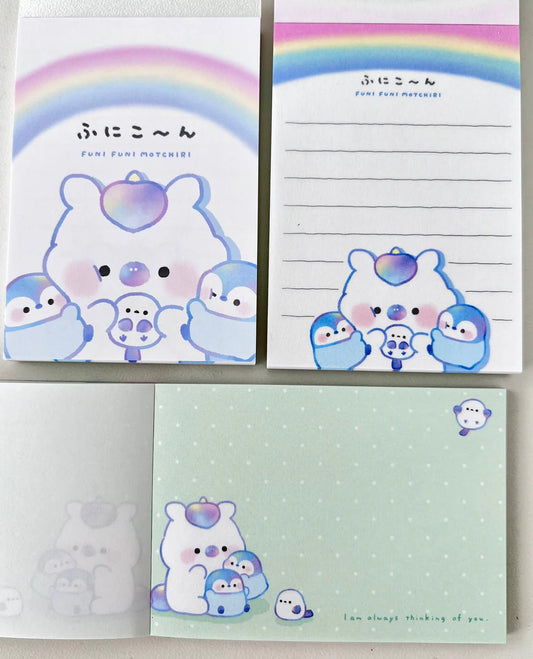 Unicorn & Friends Funi Funi Motchiri Mini Notepad