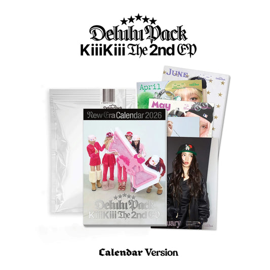 KiiiKiii (키키) The 2nd EP Album - [Delulu Pack] (Calendar Ver.)