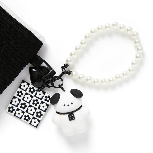 [Art Box] Big Black Puppy Keyring