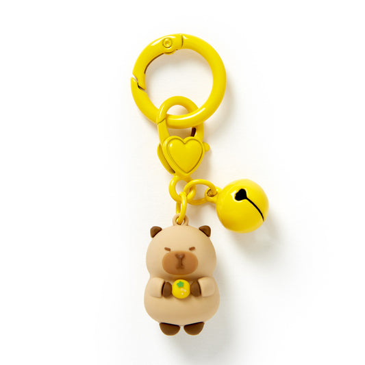 [Art Box] Capybara Bell Keyring