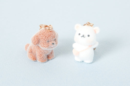 [Art Box] Choco Puppy Fluffy Keyring
