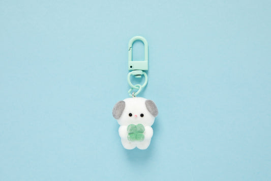 [Art Box] Clover Puppy Fluffy Keyring