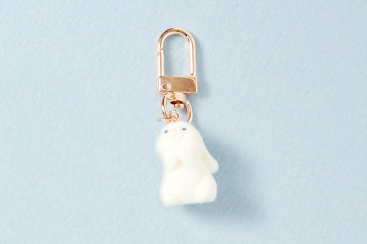 [Art Box] Cute Rabbit Fluffy Keyring