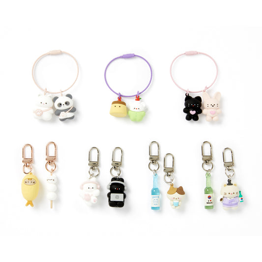 [Art Box] Dango & Tempura Keyring Set