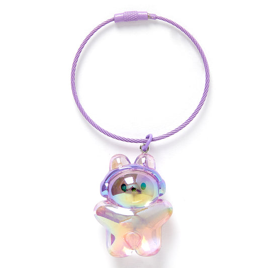 [Art Box] Purple Lala Clear Acrylic Keyring