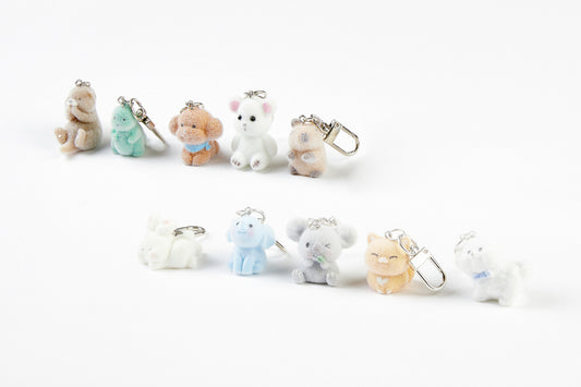 [Art Box] Smile Cat Fluffy Keyring