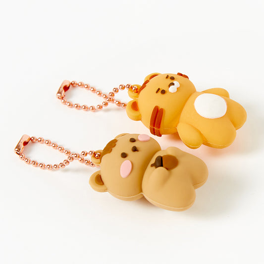 [Art Box] Tiger & Squirrel Keyring Set