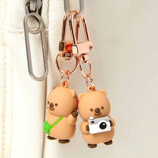 [Art Box] V Sign Quokka Keyring Set