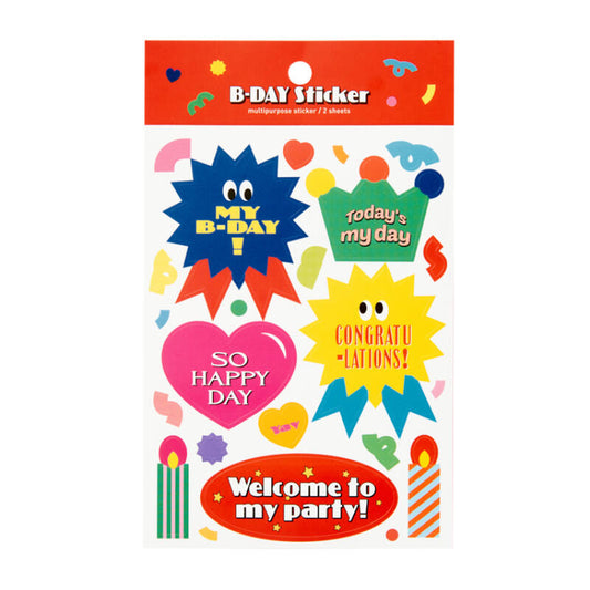 B-day sticker