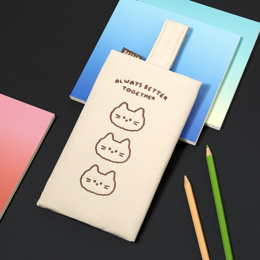 Cat Multi Beige Pouch