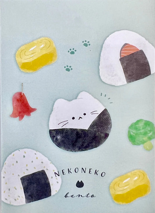 Cat Rice Ball Mini Notepad