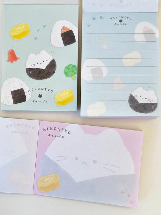 Cat Rice Ball Mini Notepad
