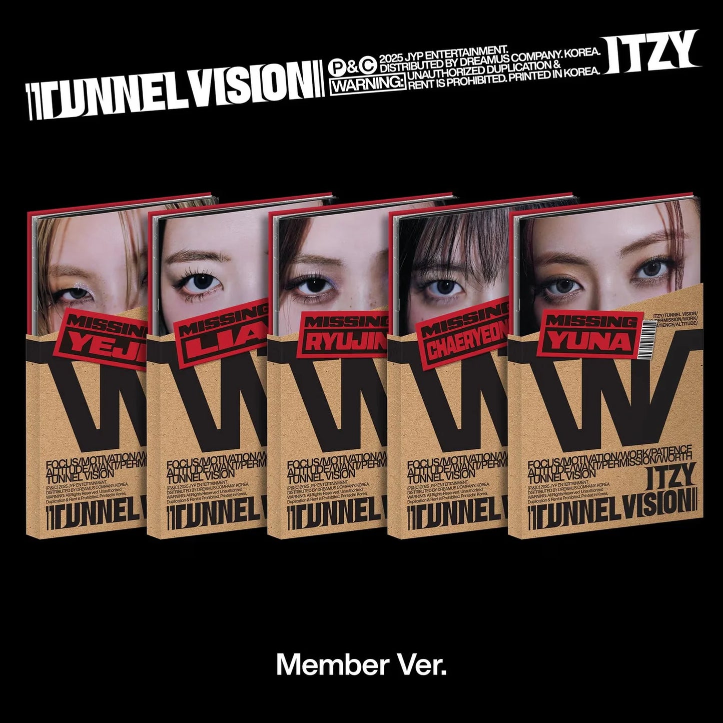 ITZY (있지) 11TH MINI ALBUM - [TUNNEL VISION] (Member Ver.)