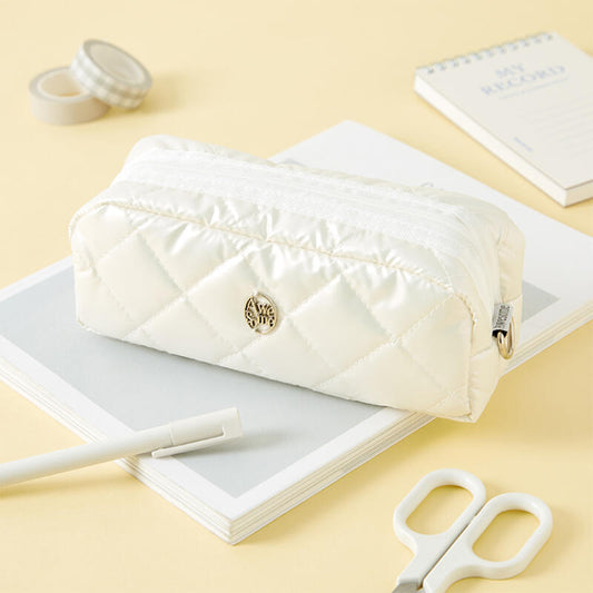 Glossy White Multi Pouch
