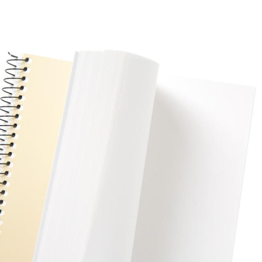 Ivory Plain Spiral Notebook