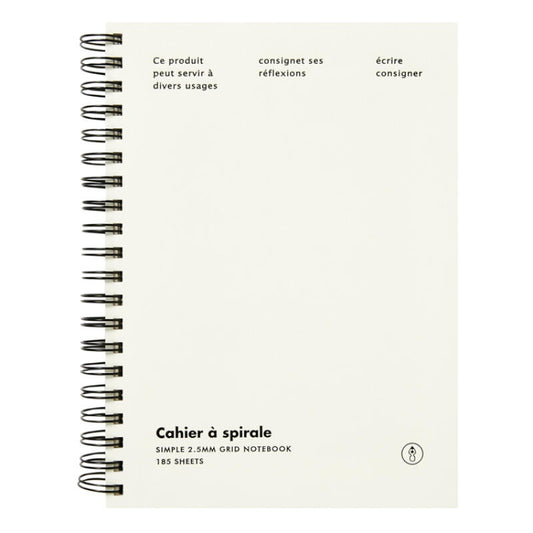 Ivory Spiral Notebook