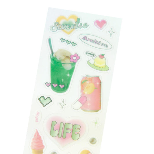 Melon Peach Seal Sticker