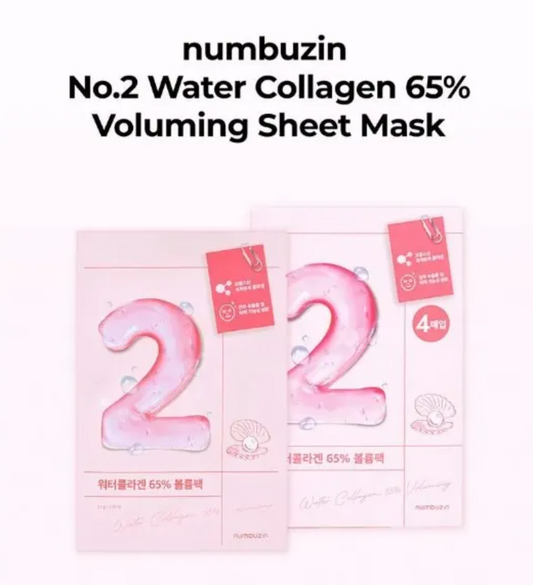 [Numbuzin] No.2 Water Collagen 65% Voluming Mask