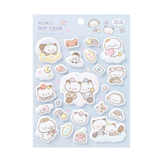 Otter Cloud Puffy Sticker