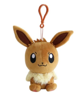 POKEMON CUTIE POP PLUSH BACKPACK KEYCHAIN - EEVEE 11CM