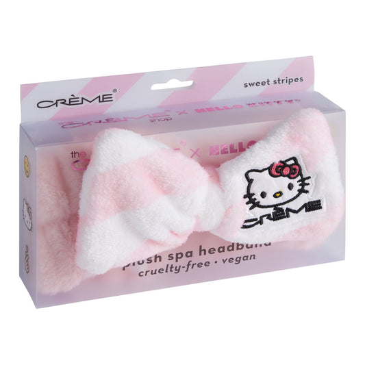 [The Crème Shop] X Hello Kitty Plush Spa Headband with Bow