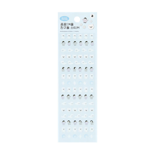 Winter Friends Masking Seal Sticker