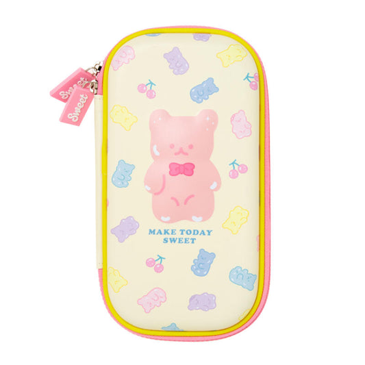 Yellow Jelly Bear Single-Layer Multi Pouch